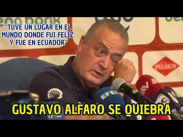 Gustavo Alfaro llora tras hablar sobre su paso por Ecuador