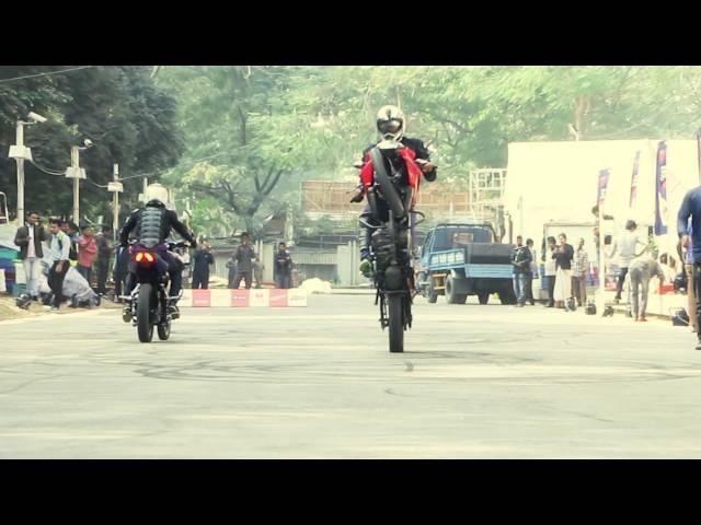 Pulsar AS 150 Launching Live Stunt Show BANGLADESH by ROAD RIDERz, RRz