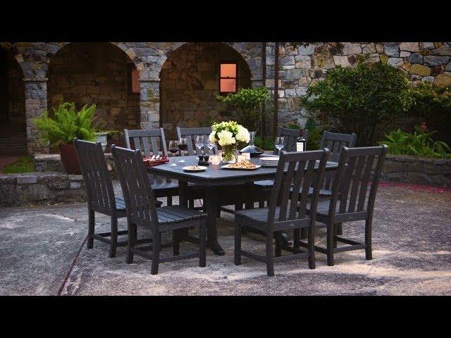 POLYWOOD® Vineyard 9-Piece Dining Set in Vintage Finish - PWS406-1-V