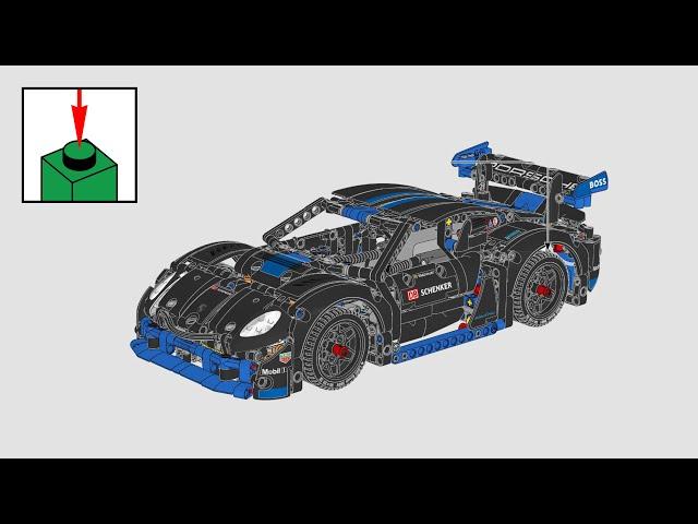 LEGO Technic 42176, Porsche GT4 e-Performance Race Car - building instructions