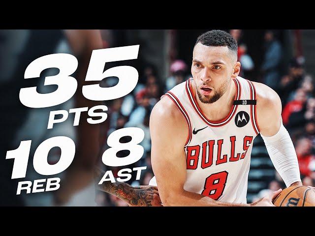 Zach LaVine TAKES OVER! 35-PT DOUBLE-DOUBLE vs Spurs!  | January 6, 2025