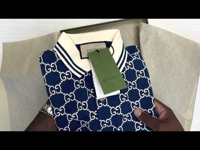 UNBOXING New Gucci GG Stretch Cotton Polo! (mens)