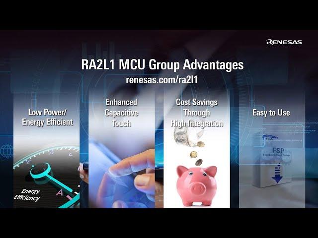 Renesas RA2L1 Group of 48MHz, 32-bit MCUs with Arm® Cortex®-M23 Core