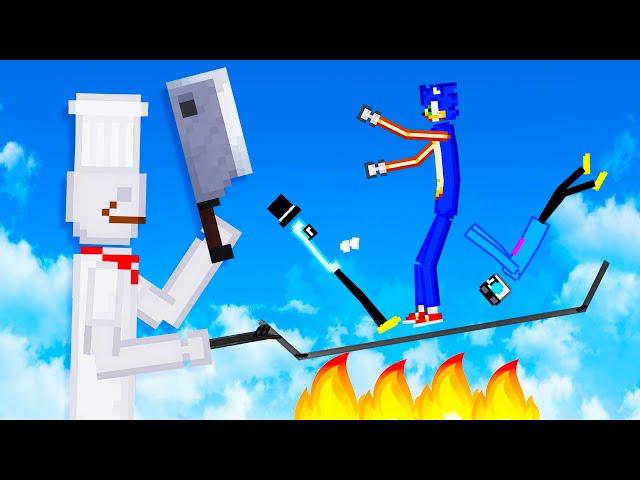 We Cook Sonic with a Giant Crazy Chef in People Playground!