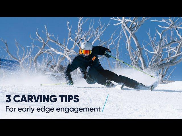 CARVING WITH EARLY EDGE ANGLES | 3 skiing tips from a pro