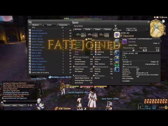 Final Fantasy XIV: ARR - Stat Weights & Min/Maxing