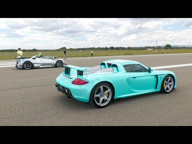 1 of 1 Liquid Metal Pagani Zonda 760 Roadster vs Porsche Carrera GT