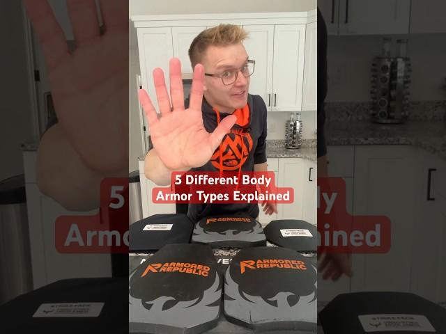 5 DIFFERENT Types Of Body Armor EXPLAINED #civtac #edc #tactical
