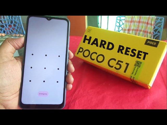 POCO C51 hard reset and remove pattern lock 2023.