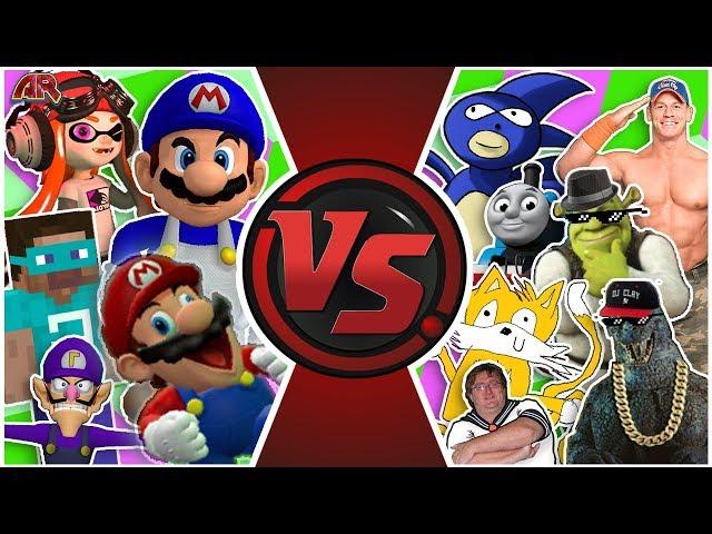 SMG4 vs MLG TOTAL WAR! (Sanic vs SMG4 Animation) | Cartoon Fight Club Episode 305