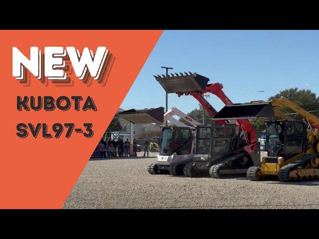 All New Redesigned Kubota SVL97-3 Loader Speed Test