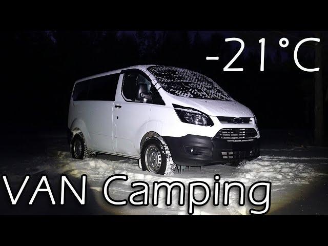 COLD WINTER CAMPER VAN CAMPING [COOKING, RELAXING, ASMR ]