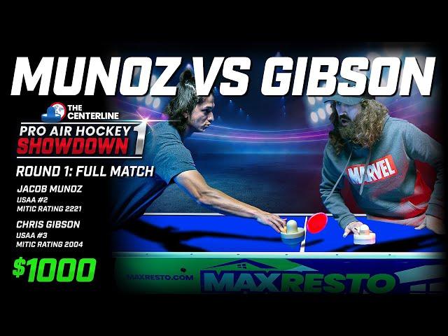 The Centerline Air Hockey Showdown #1 - Jacob Munoz vs Chris Gibson - Winner's side Round 1