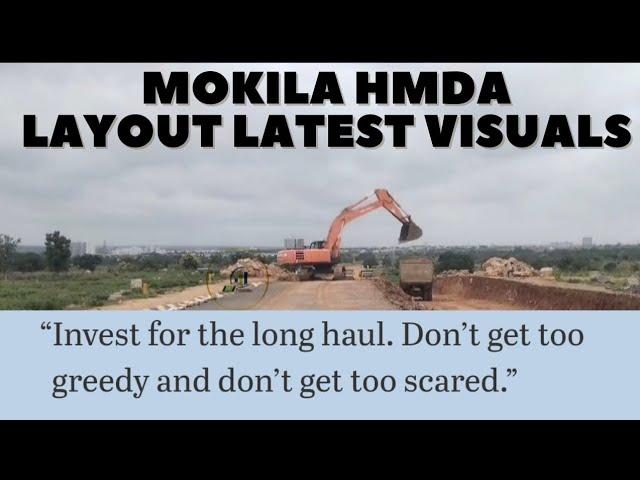 Mokila HMDA Layout latest visuals #roaddevelopment #hyderabadrealestate #kokapet #kollur #radialroad