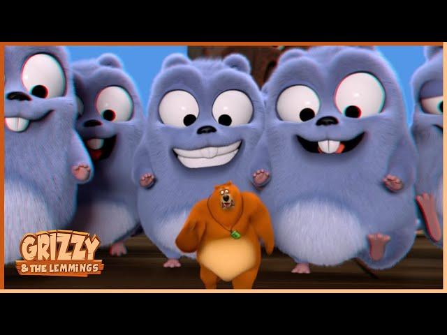 Mini Troubles | Grizzy & the lemmings | 55' Compilation |  Cartoon for Kids |