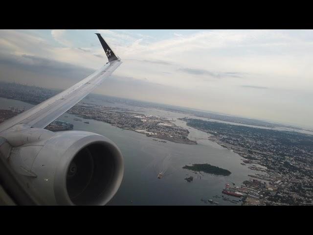 United 737-800 Evening Takeoff from Newark (+ATC)