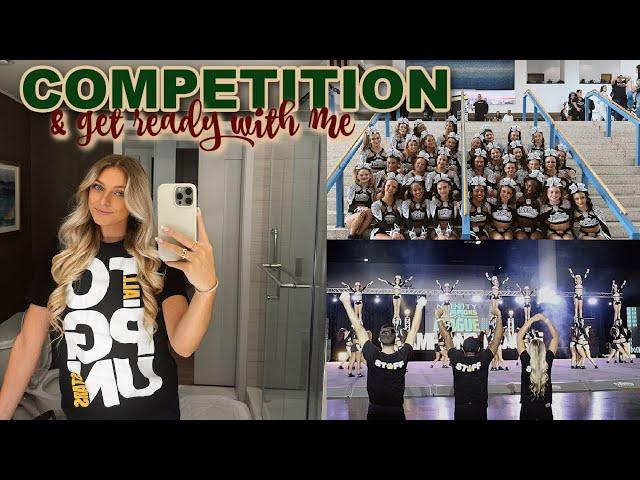 VLOGMAS DAY 16: get ready with me, cheer competition day one