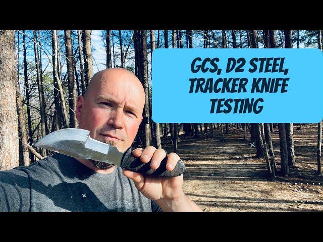 GCS Handmade Tracker Knife D2 steel: Full Test