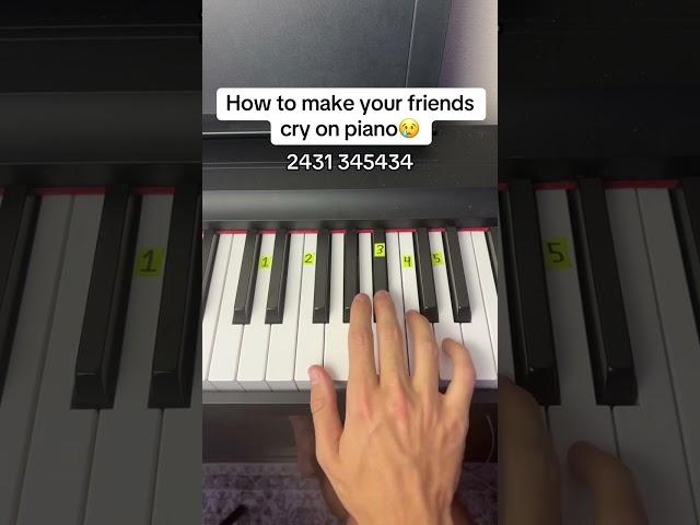 How to Make Your Friends Cry on Piano with just 5 Notes #easy #piano #tutorial