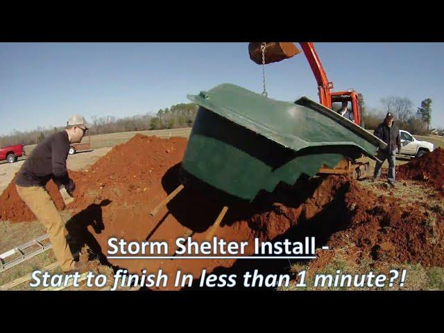 Installing Storm Shelters in Huntsville Alabama in less than 1 minute