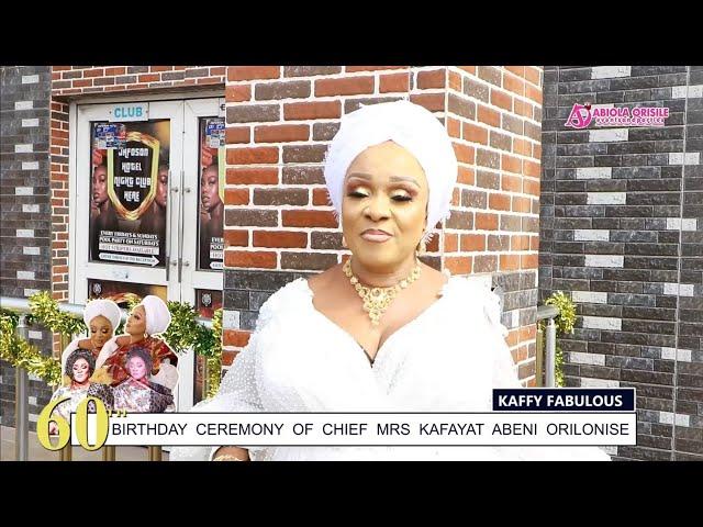 Canada Celeb, Kafayat Abeni Orilonise,Yeye Bobadega of Iba, celebrates 60th Birthday
