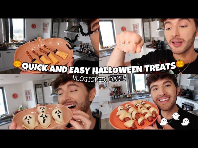 QUICK & EASY HALLOWEEN SNACKS! These Turned Out AMAZINGGGG!!! ~ Vlogtober Day 4