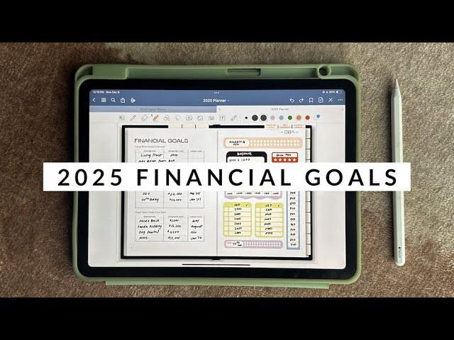 My 2025 Financial Trackers | How To Set Money Goals | ajadang