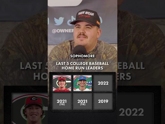 Can you name the LAST 5 Home Run Leaders in College Baseball? #sports #sportstrivia #ncaatrivia