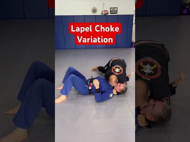 Lapel Choke #bjj #jiujitsu #brazilianjiujitsu #martialarts