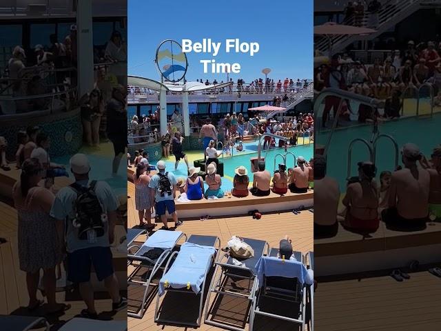 Is it really a cruise without a belly Flop competition? #travel #cruise #cruiseship #royalcaribbean