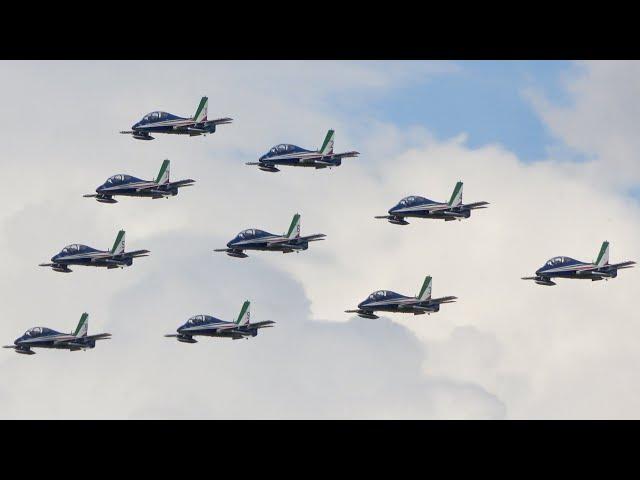 (4K) FRECCE TRICOLORI Full Display Aermacchi MB-339/PAN at the AIRPOWER 2022 Zeltweg!