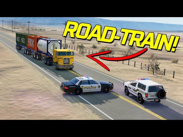 ROAD TRAIN ZERSTÖRUNG! I BeamNG Drive Crashes #2147