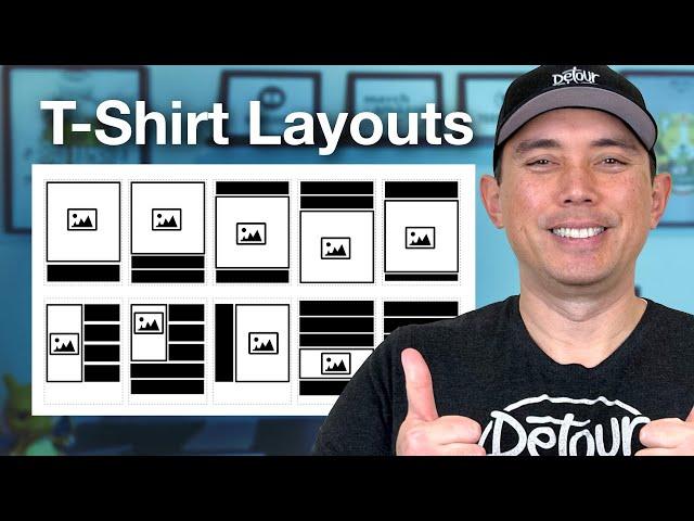 25 Layouts to Create Better T-Shirt Designs and Get More Sales!!