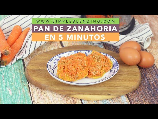 PAN DE ZANAHORIA EN TAN SÓLO 5 MINUTOS | Pan exprés de zanahoria en el microondas