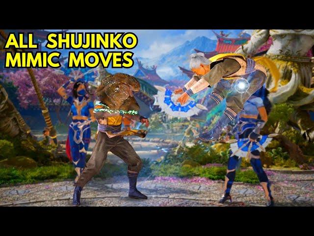 Every Possible Move That Shujinko Can Mimic - MK1 Showcase