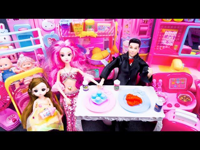 22 Minutes Satisfying With Unboxing Pink Doll Princess House Toys Play Set ASMR | My Toys Wow Review