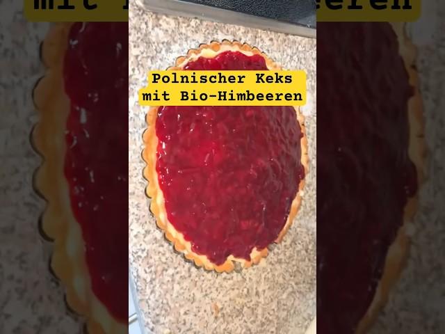 Polnischer Keks mit Bio-Himbeeren #himbeeren #backen #kulinarisch #wow 