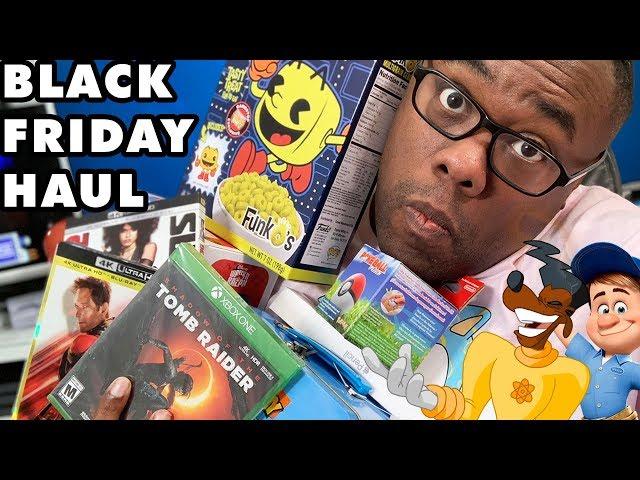 BLACK FRIDAY 2018 HAUL - Movies, Games, Toys, Tech, Shirts (Black Nerd)