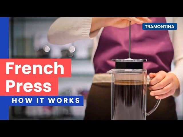 How to prepare coffee in the French Coffee Maker? | Tramontina