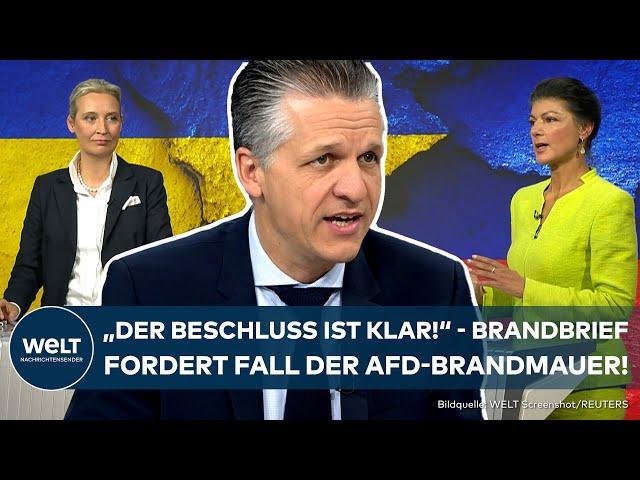 Thorsten Frei: CDU-Brief fordert Ende der AfD-Brandmauer! "Der Beschluss der Partei ist klar!"