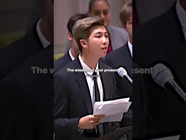The wisdom of your present  Daily BTS motivational quotes  #bts #shorts #motivation