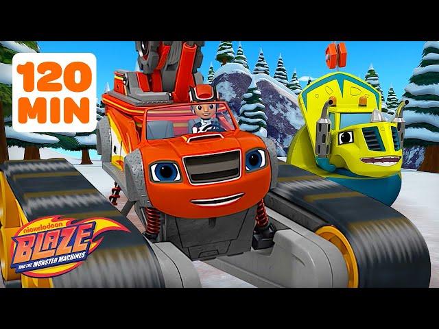 120 MINUTES of Blaze Using STEM on Winter Missions & Rescues! ️ | Blaze and the Monster Machines