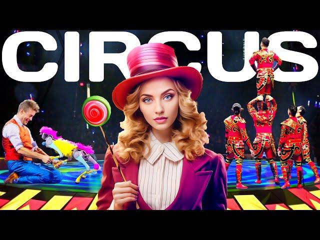 NEW 2024 Circus Greatest Show on Earth  AI Dog ‍ Air Twin Girls Ringling Bros & Barnum and Bailey