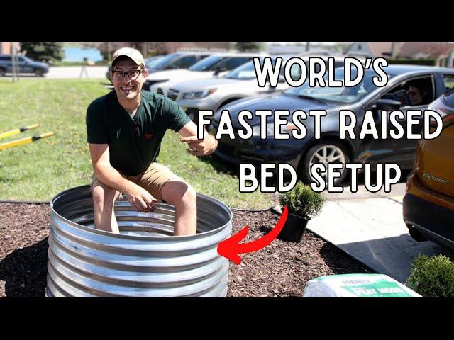 Instant Raised Bed Garden Build for $60 - Anyone Can Make a Raised Bed Using This Hack