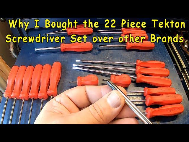 Why I chose the 22 piece Tekton Screwdriver Set over other brands?