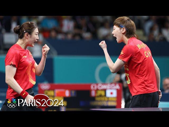 China SWEEPS Japan in women's team final for another table tennis gold | Paris Olympics | NBC Sports