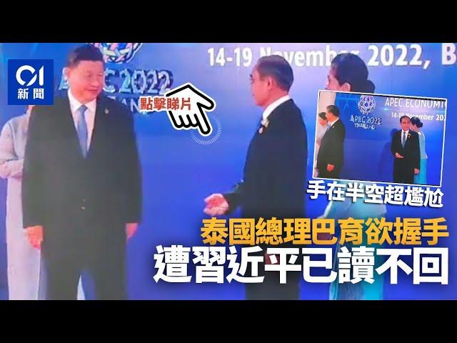 APEC｜想與習近平握手遭忽視　泰國總理巴育尷尬摸鼻