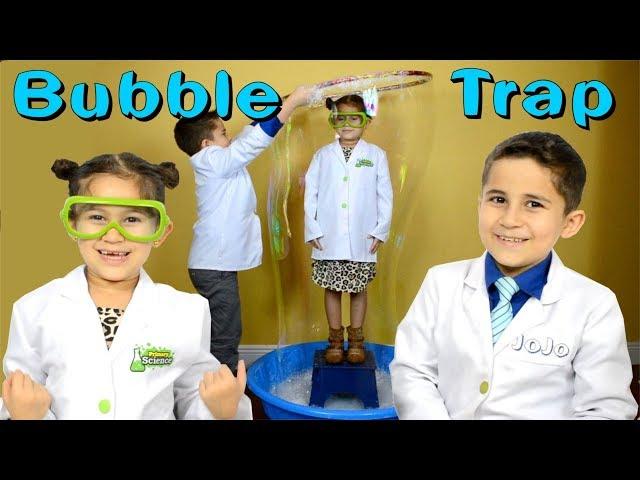 Giant Bubble Trap Experiment You Can Do at Home JoJo's Science Show