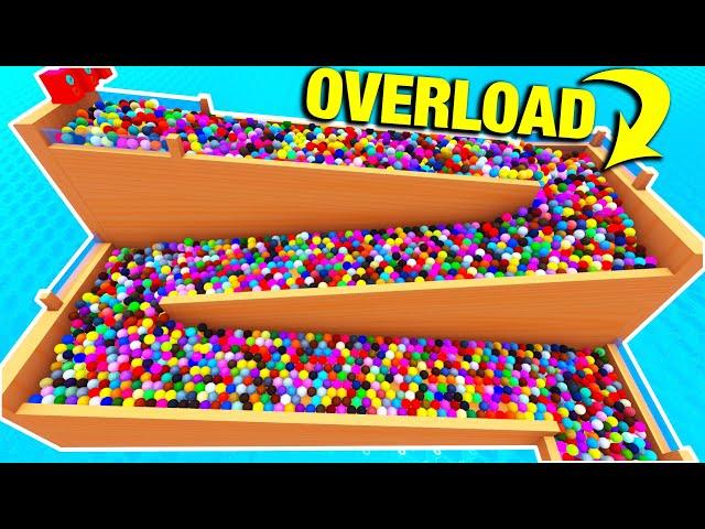 THOUSANDS of MARBLES  VS  My NEW MARBLE RUN  (HUGE OVERLOAD!!!) - Marble World