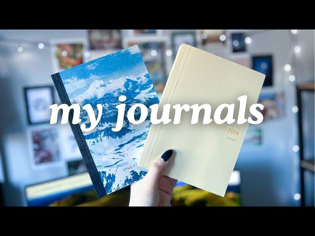 my journal system (2025 edition)  hobonichi cousin + A5 notebook